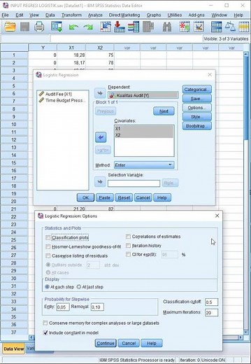 Short Way to Test Logistic Regression with SPSS #shorts #spss