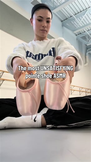 This pair said 🤫 #ballet #pointeshoes #asmr #ballerina