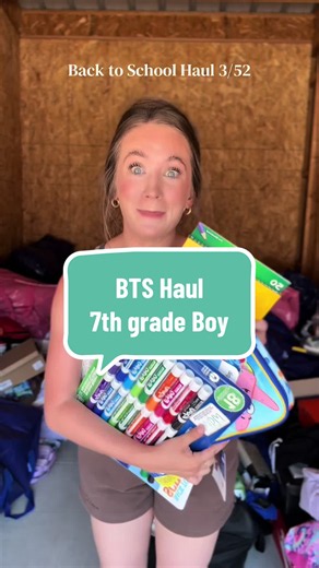 The complete back to school haul for our 7th grade SpongeBob loving boy! Comfy clothes ONLY! Did Sue not CRUSH this?! 🥹💙 Oh my goodness! 3/52, so many more to go! These are going to be some happy kids on pick up day.
