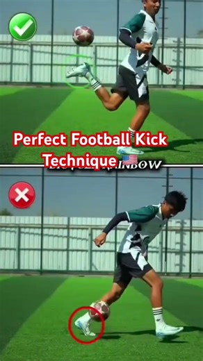 Perfect Football Kick Technique 🇺🇸 | Goal Shot Practice #football #lamineyamal #ronaldo #kylian