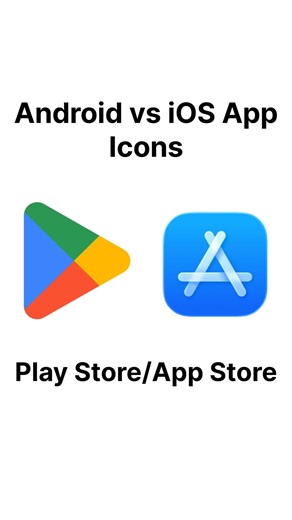 Android vs iOS App Icons comparison