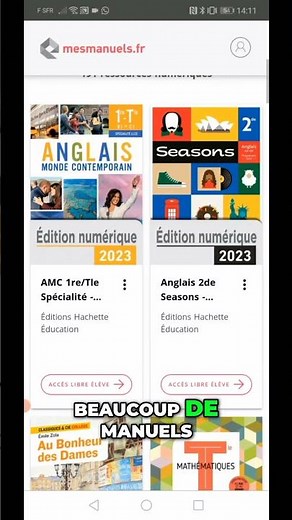 Manuels scolaires en ligne gratuits pour toutes les matières ! #college #lycee