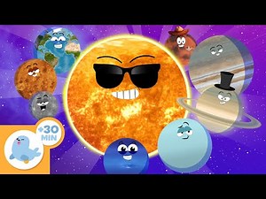 🌍☀️ SOLAR SYSTEM Song for Children 🚀 Also: Eclipses, Rotation and Revolution... 🪐 Compilation
