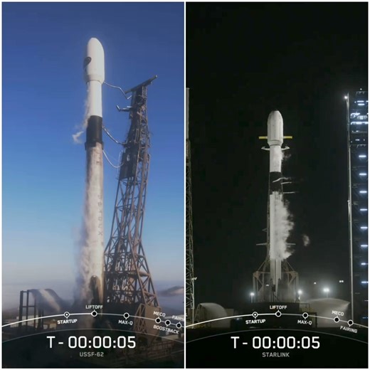 The second launch in 24h. 📷SpaceX | Space FrontPage