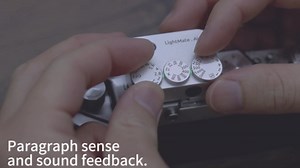 LightMate AirPro Light Meter Photography, 35°Wide-Angle Reflective Digital Exposure Meter, Rechargeable 20H Battery Life, 3 Dials Retro Exposure Indicator, for Leica & Other Film Cameras, Silver Metal