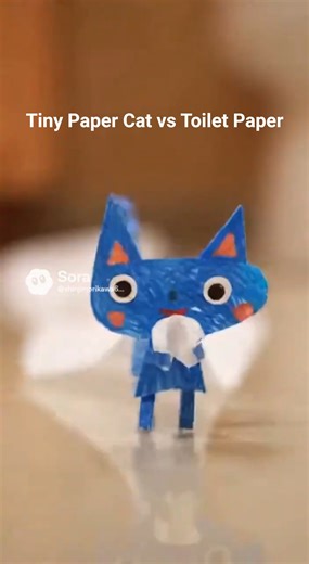 Tiny Paper Cat vs Toilet Paper 😹🐾 S15E45