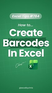 If you're doing this in Excel... STOP NOW! 🤯 In this tutorial you’ll learn how to create barcodes in Excel using URLs! #excel #spreadsheets #exceltricks #accounting #exceltips | Excelbychris