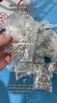 Automatic Pouch Packing Machine for Screw, Nut & Bolt | Multi-Tool Hardware Packaging Machine
