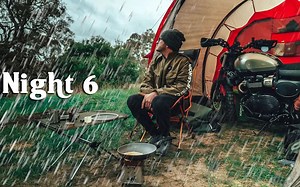 【澳洲摩托露营 | Rob Hamilton】单人露营VLOG 白噪音助眠 自然 Solo Camping Motorcycle Silent Vlog