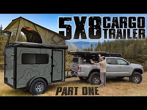 NEW 5X8 Cargo Trailer Build! The ULTIMATE Tiny Camper.. Part One