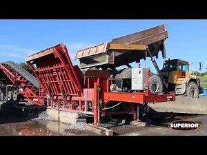 30-Ton Haul Truck Unloads to Superior RazerTail® Truck Unloader