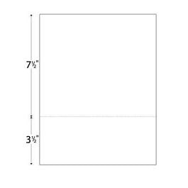20lb Horizontal 8.5" X 11" Perforated Paper