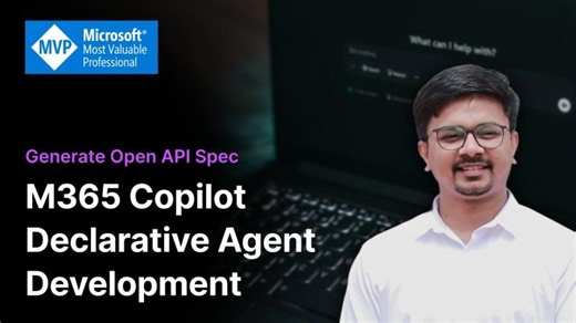 Declarative Agent Development Using Agent Toolkit | Part 2 - Generate Open API Spec | Swami N.