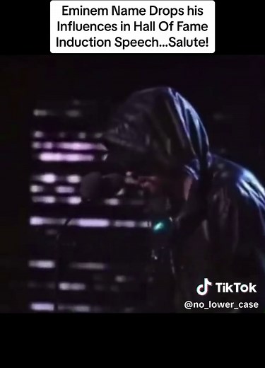 Eminem's Hall of Fame Induction Speech Influences Revealed