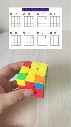 Learn To Solve A Rubik's Cube 3x3 (OLL-9) #rubik #rubikscube #cube #speedcube #rubikscube3x3