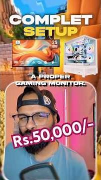 ₹50,000 "Rolblox” & "Minecraft" PC | Full Setup Guide #pcbuild #shorts