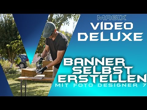 Eigenes individuelles Banner erstellen - MAGIX VIDEO DELUXE 2021 - Tutorial Deutsch Anfänger Guide