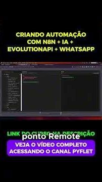 Create a financial automation with n8n + evolutionapi + ia (openai) + whatsapp #n8n #openai