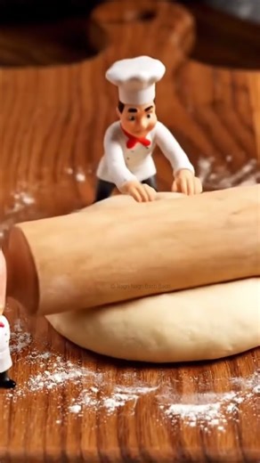 Tiny Chef Making Pizza