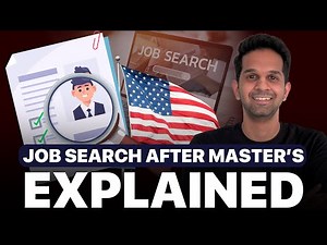 Job Search in the US Explained 💻| Tips To Get A Job After Master's 📝