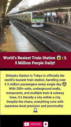 World’s Busiest Train Station 😱 | 3.5 Million People Daily!