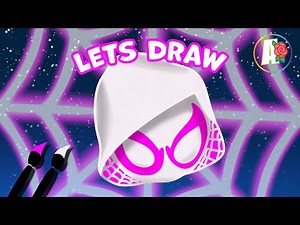 How to Draw Ghost Spider Step by Step and Coloring
