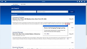 Applying for an internal job posting