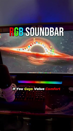 Soundbar for PC, customizable RGB and Media control buttons from Red Dragon. Pretty peak. #soundbar #pcaccessories #pcsetup #bluetoothspeaker #gaming