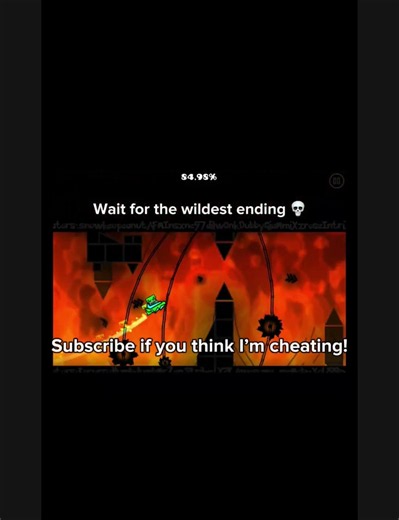 FLAME WALL 100% 🔥 🤫 (kinda easy) #extremedemon