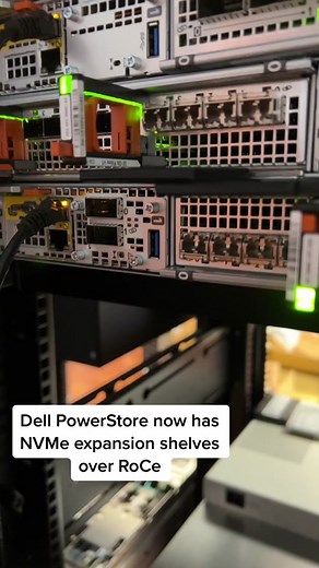 New in PowerStoreOS 3.0 is support for NVMe expansion shelves over 100GbE, a big improvement from SAS expansion shelves prior. The new NVMe expansion enclosure is available for all new PowerStore 1200-9200 models as well as the PowerStore 500 and each can support up to three expansion shelves of 24 NVMe SSDs. The NVMe expansion shelf can deliver true end-to-end NVMe performance by utilizing RDMA over Converged Ethernet (RoCe) which provides low latency, low CPU usage, and higher bandwidth, unloc