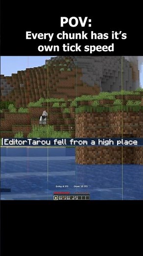 Minecraft random tick speed moment #minecraft