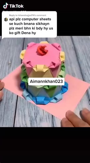 Reply to @bilawalsajjad74 #art#craft#birthday#aimannkhan023#1m #like❤️