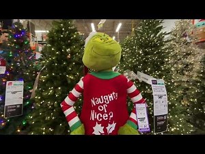 Gemmy 2022 Life-Size Dancing Grinch In-Store Demo at The Home Depot