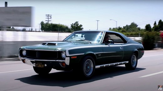 Jay Leno drives a 1970 AMC Javelin Mark Donohue Edition
