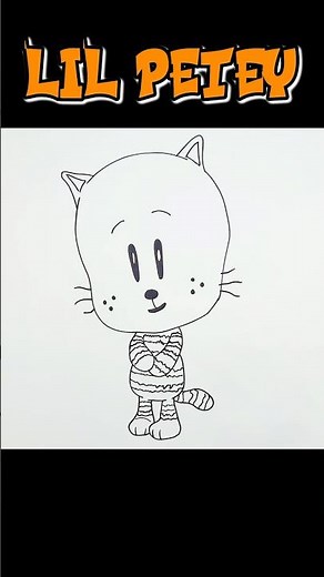 How To Draw LIL PETEY | DOG MAN MOVIE #drawing #dogman #dogmanmovie #lilpetey #shorts