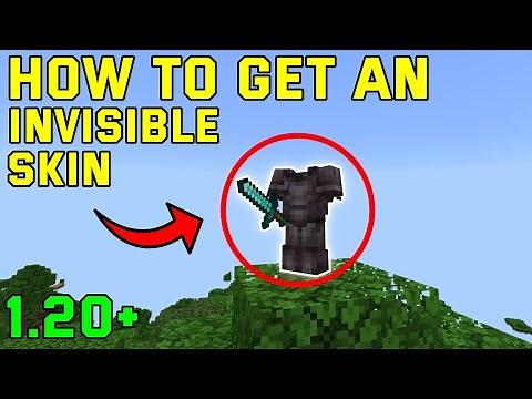 How To Get A Invisible Skin In Minecraft 1.20+ (Minecraft Bedrock)