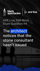Quiz time! Today we're featuring a PjM Mock Exam question from ARE...