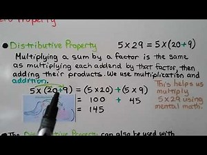 5th Grade Math 1.3, Properties of Addition and Multiplication, Mental Math