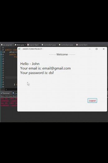 JavaFX Simple Form & Communication between Scene | GANESH RAWATZ