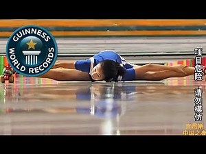 Fastest time to limbo skate over 50 m - Schnellstes Limbo Skaten!-- GWR Video of the Week 25th Jan