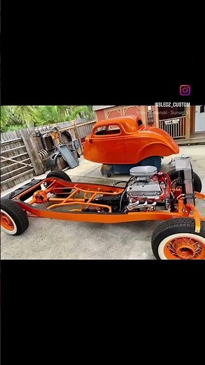 1934 Ford coupe hot rod full custom build we did .