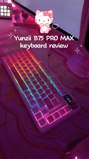 I GOT THE CUTEST KEYBOARD! @YUNZIIKEYBOARD #shorts #fyp #yunzii or #yunziikeyboard #roblox #asmr
