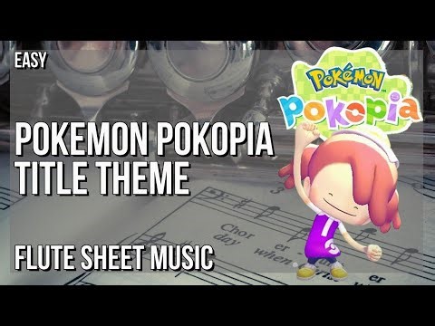 SUPER EASY Flute Sheet Music: How to play Pokemon Pokopia Title Theme by Hiromu Akaba