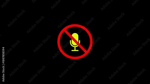 There is no microphone sign animation in the background. There is no microphone sign animation in the background.