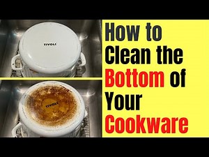Clean Cookware Bottom | Remove Burned on Oil from the Bottom of Your Pots and Pans