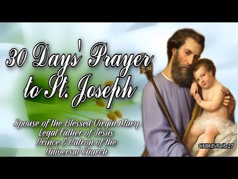 30 Day Novena Prayer to St. Joseph |For Any Special Intention| Prince&Patron of the Universal Church