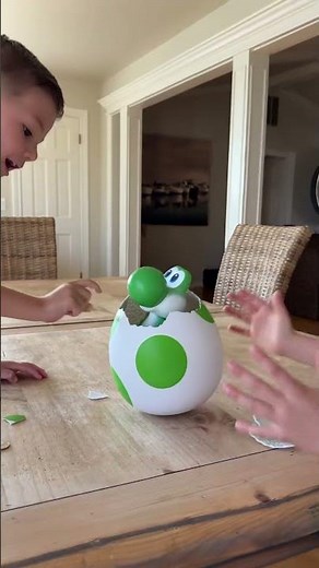 He LOVED His Hatchin' Yoshi Egg!
