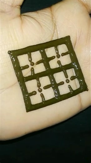 Simple box mehandi design #mehndi #mehndidesign #shorts #short