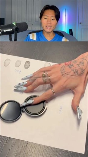 How to turn finger print to flower tattoo