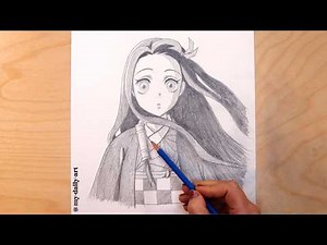 How to Draw Nezuko Kamado Step by Step | Easy Demon Slayer Drawing